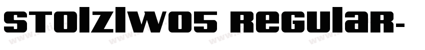 StolzlW05 Regular字体转换 StolzlW05 Regular字体转换